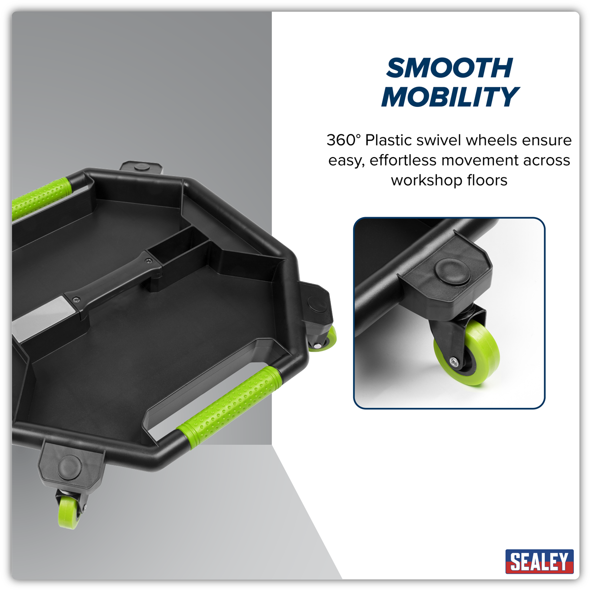 Sealey SCR86HV Creeper Tool Tray - Hi-Vis