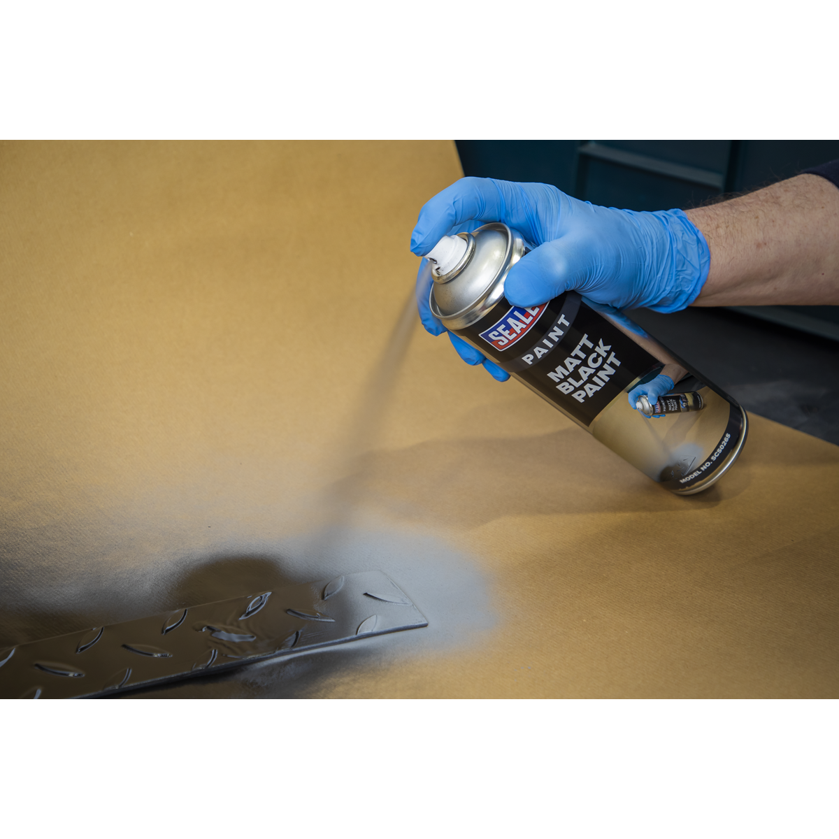 Sealey SCS026S Black Matt Paint 500ml