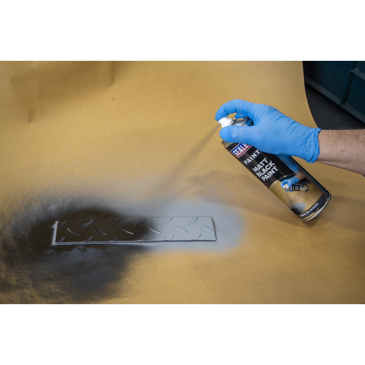 Sealey SCS026S Black Matt Paint 500ml