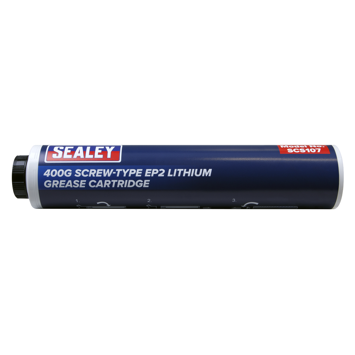 Sealey SCS107 Screw-Type EP2 Lithium Grease Cartridge 400g