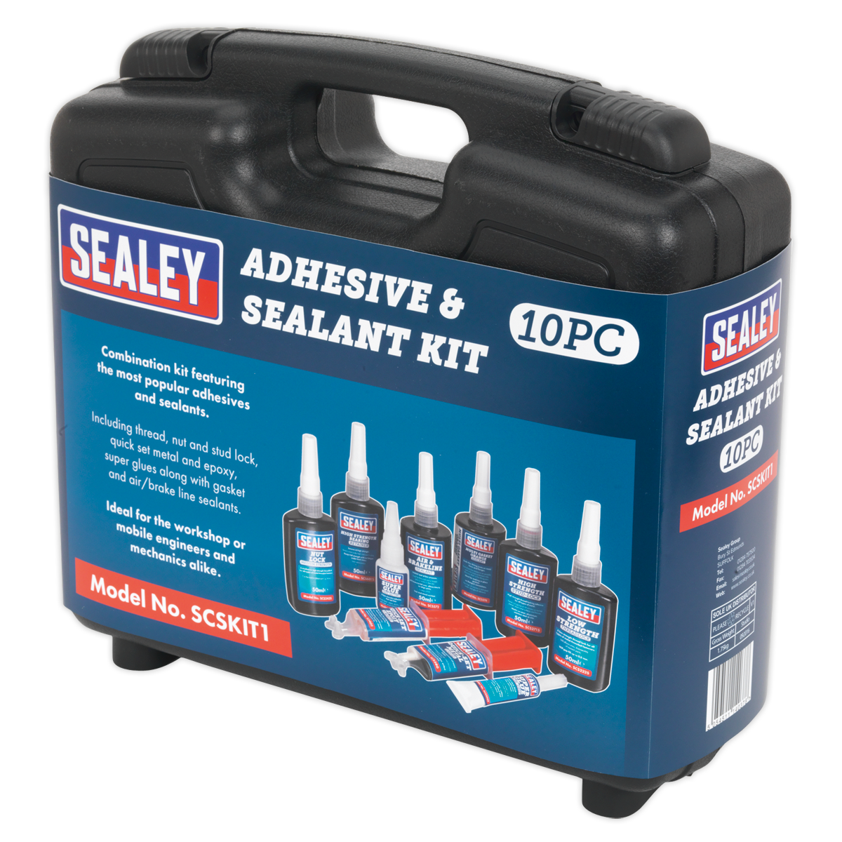 Sealey SCSKIT1 Adhesive & Sealant Kit 10pc