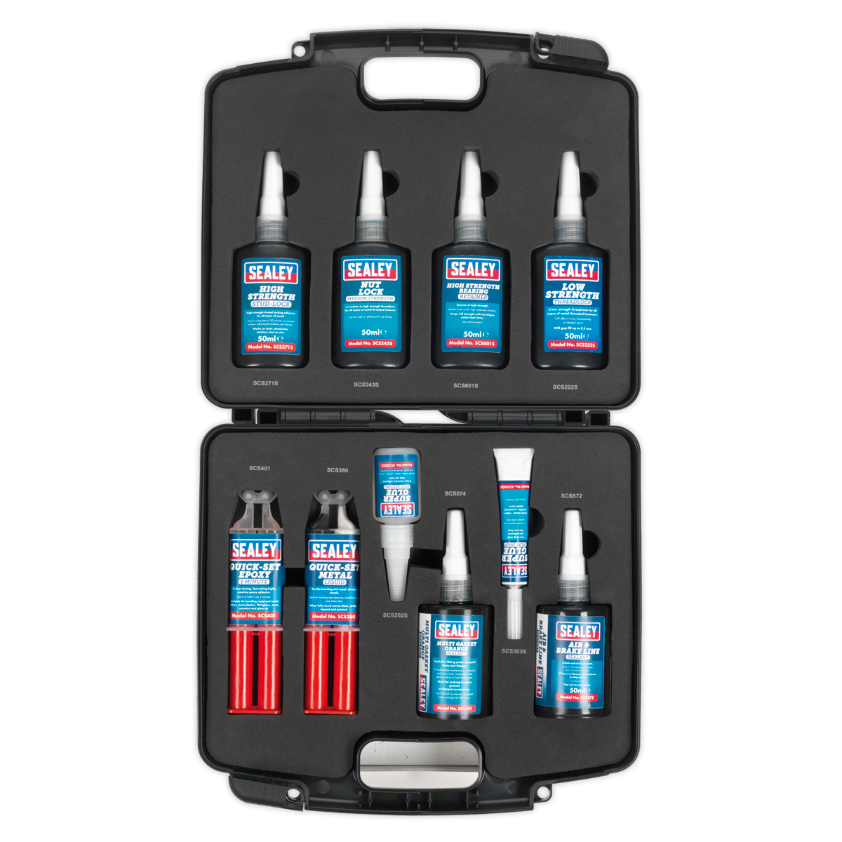 Sealey SCSKIT1 Adhesive & Sealant Kit 10pc