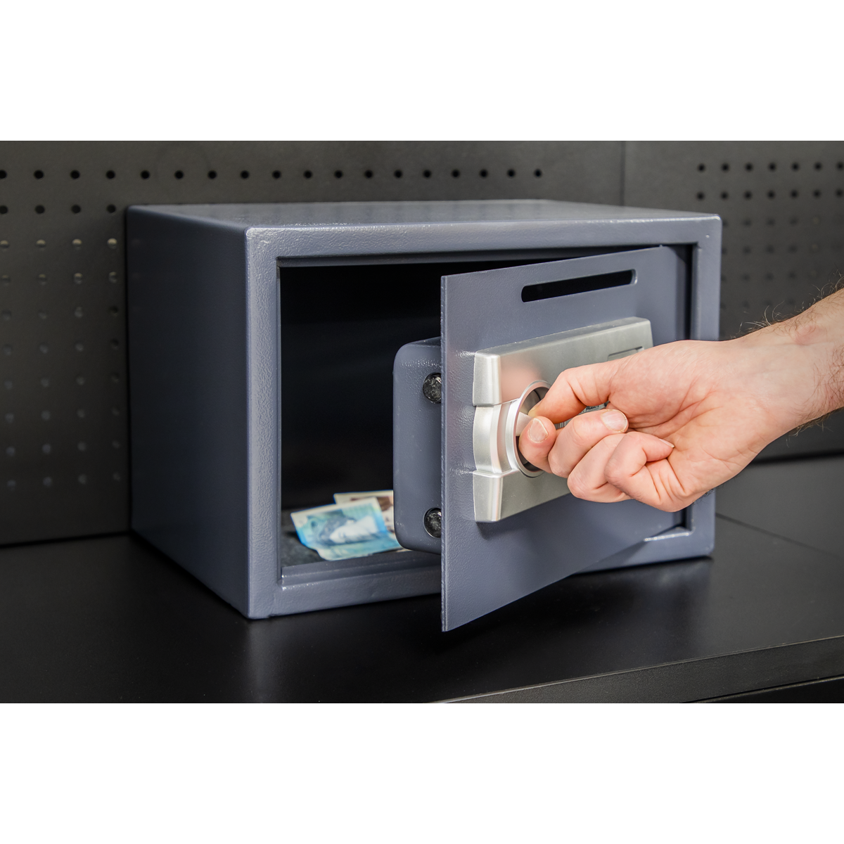 Sealey SECS01DS Electronic Combination Security Safe with Deposit Slot 350 x 250 x 250mm