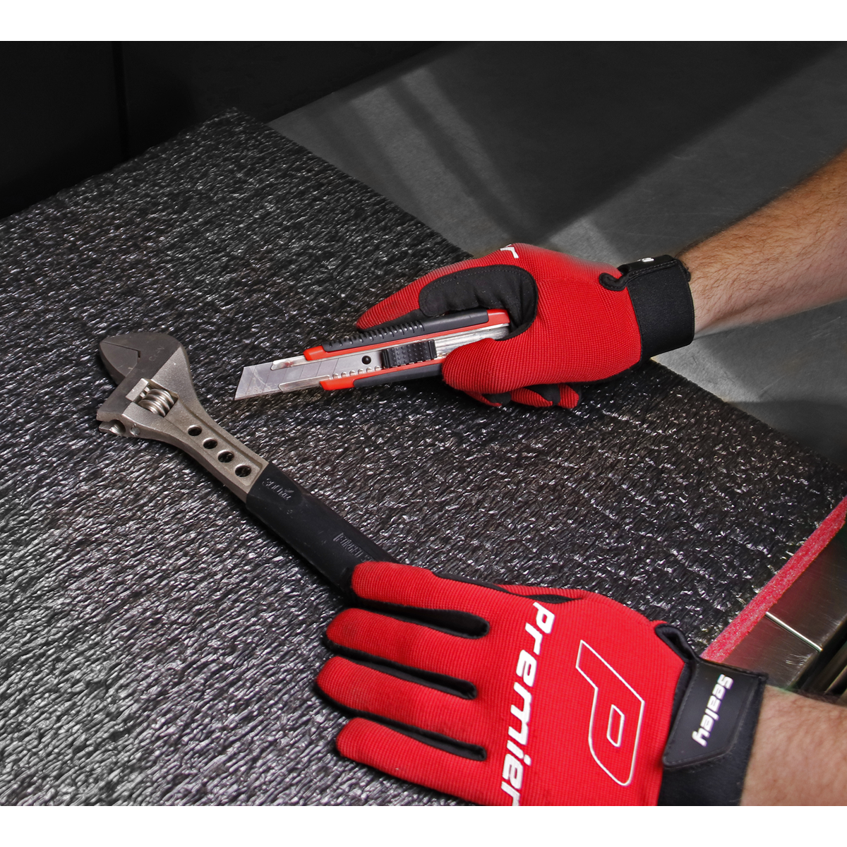 Sealey SF50R Easy Peel Shadow Foam Red/Black 1200 x 550 x 50mm