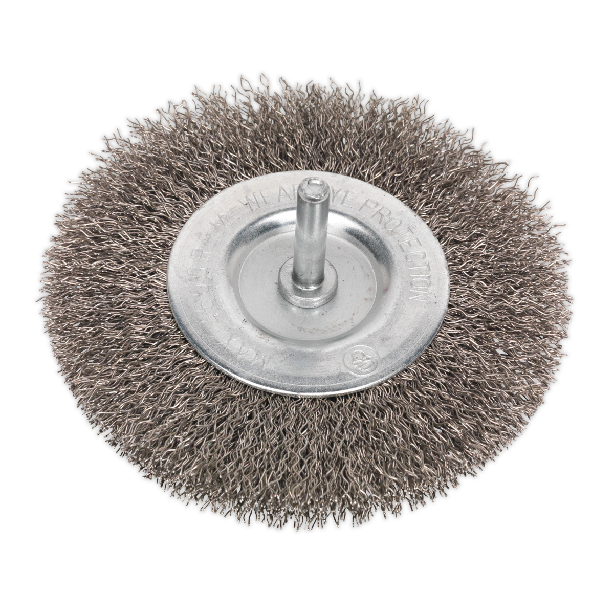 Sealey SFBS100 Flat Wire Brush Stainless Steel 100mm with 6mm Shaft