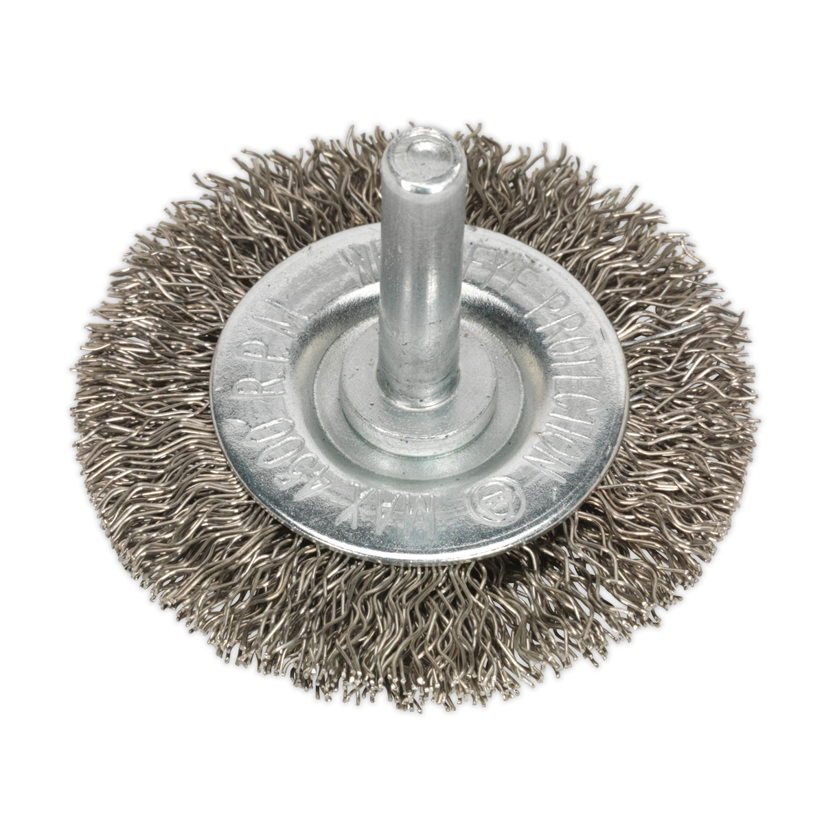 Sealey SFBS50 Flat Wire Brush Stainless Steel 50mm with 6mm Shaft