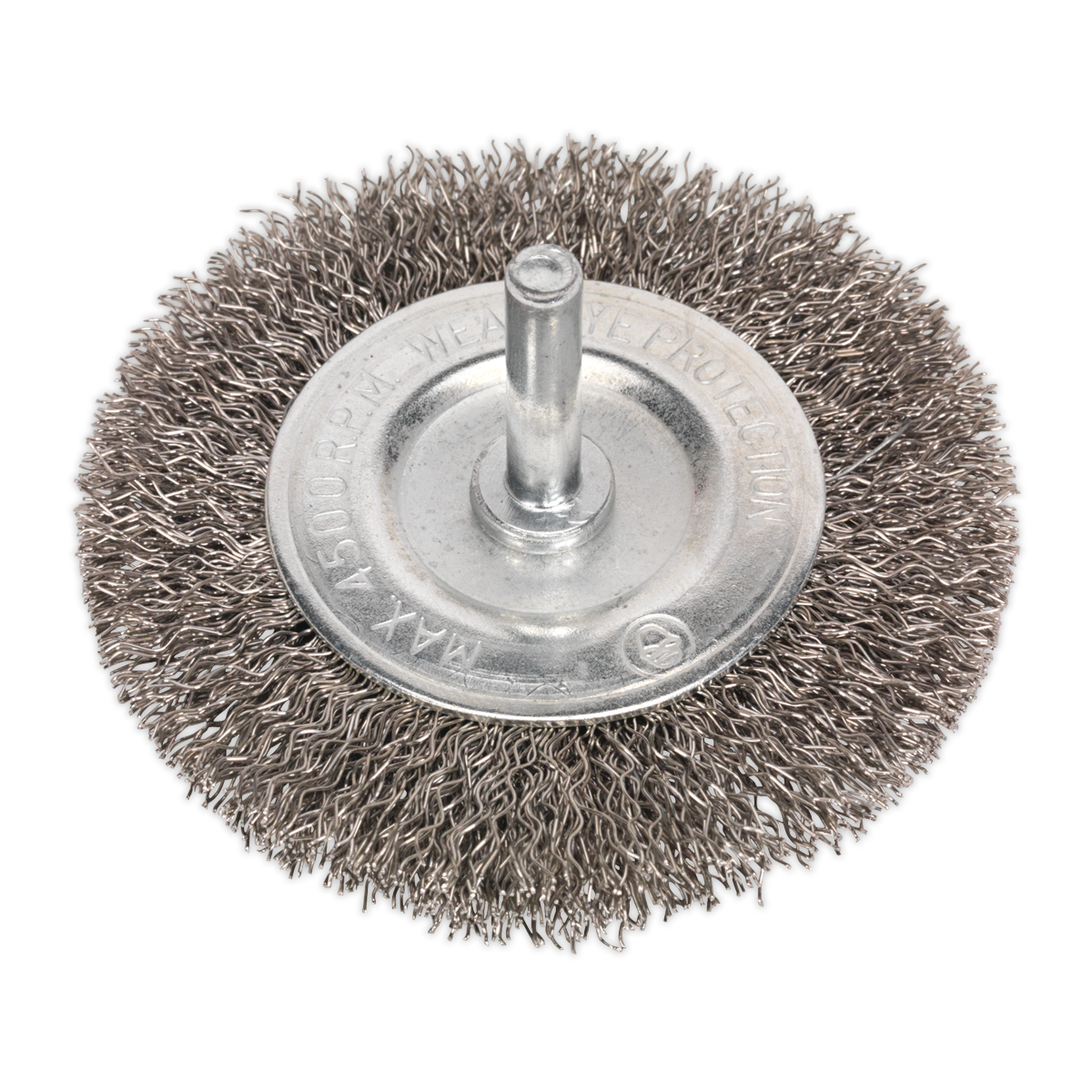 Sealey SFBS75 Flat Wire Brush Stainless Steel 75mm with 6mm Shaft