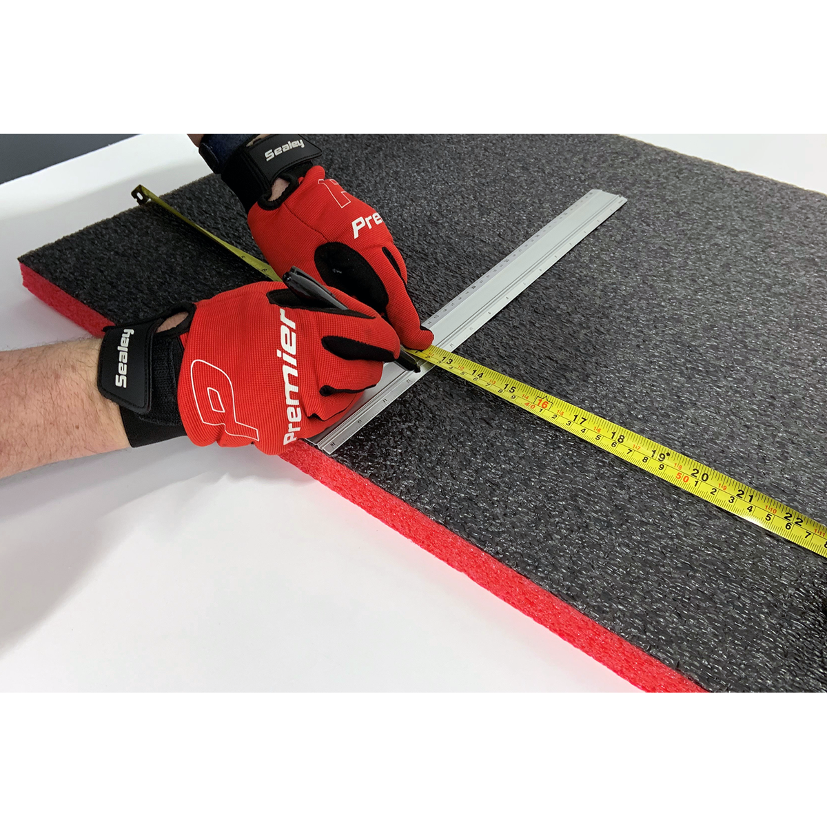Sealey SFPK50R Easy Peel Shadow Foam® Red/Black 50mm - Pack of 3