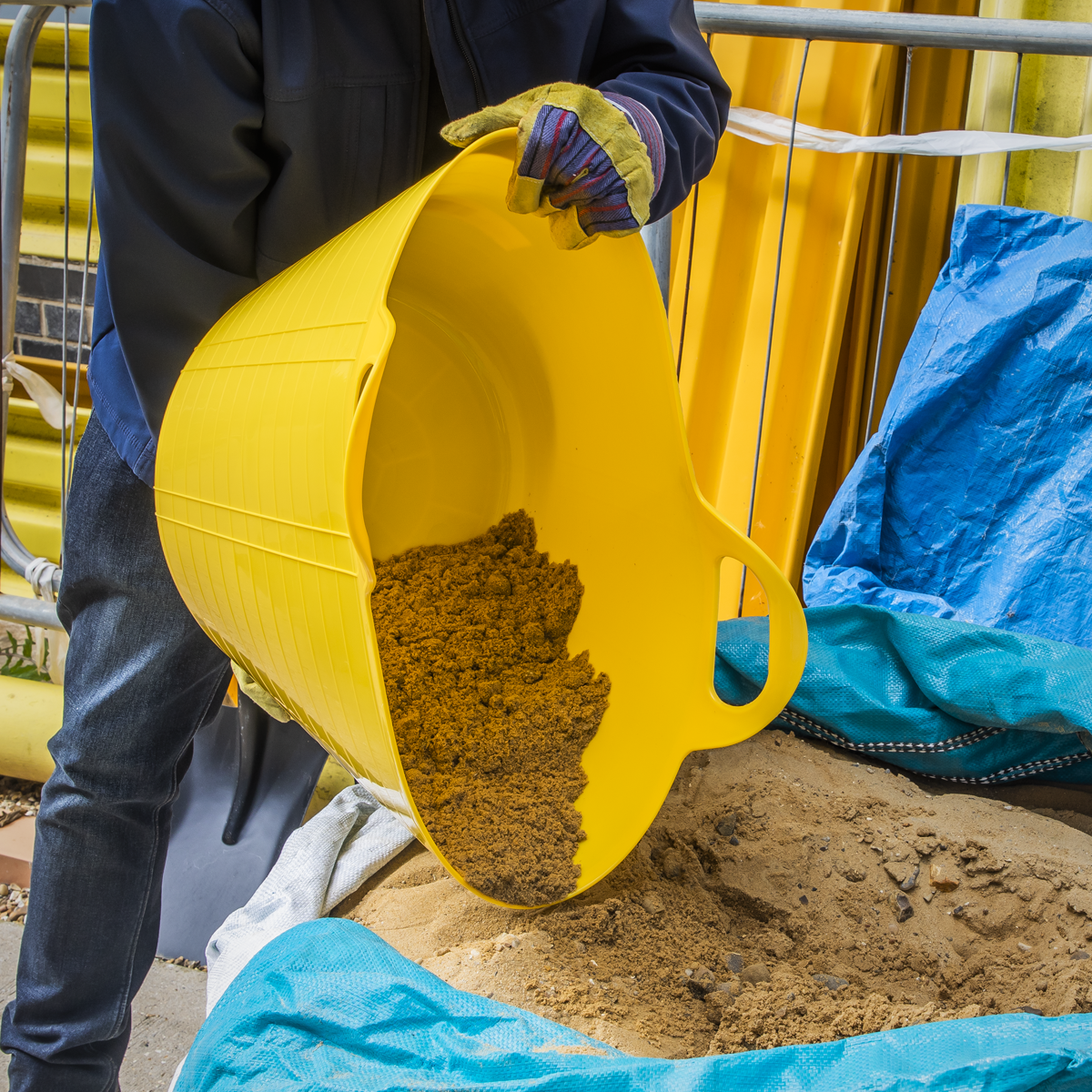 Sealey SFT40Y Heavy-Duty Flexi Tub 40L - Yellow