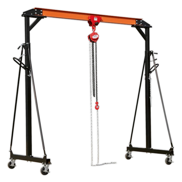 Sealey SG1000 Portable Gantry Crane Adjustable 1tonne