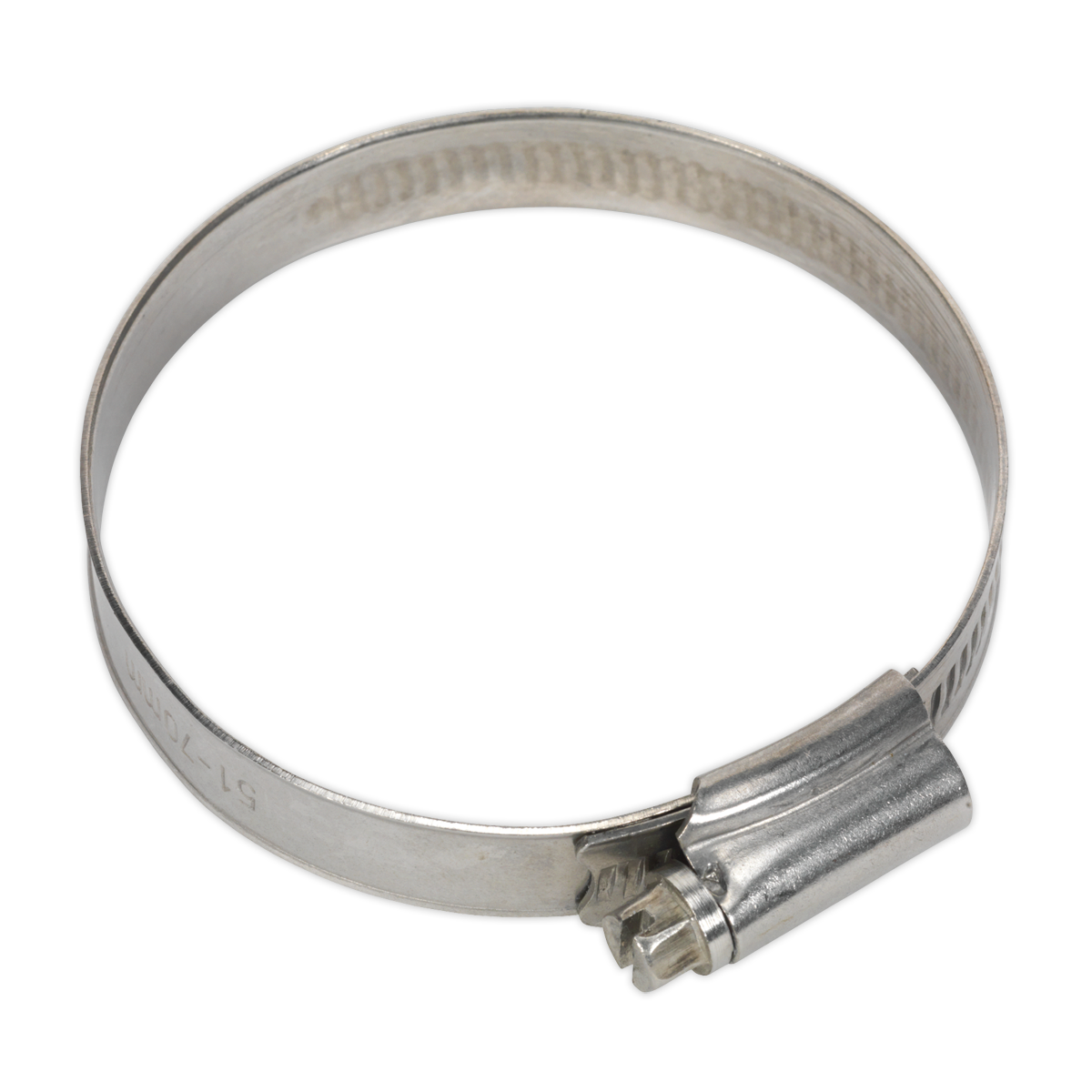 Sealey SHCSS2 Hose Clip Stainless Steel 51-70mm Pack of 10