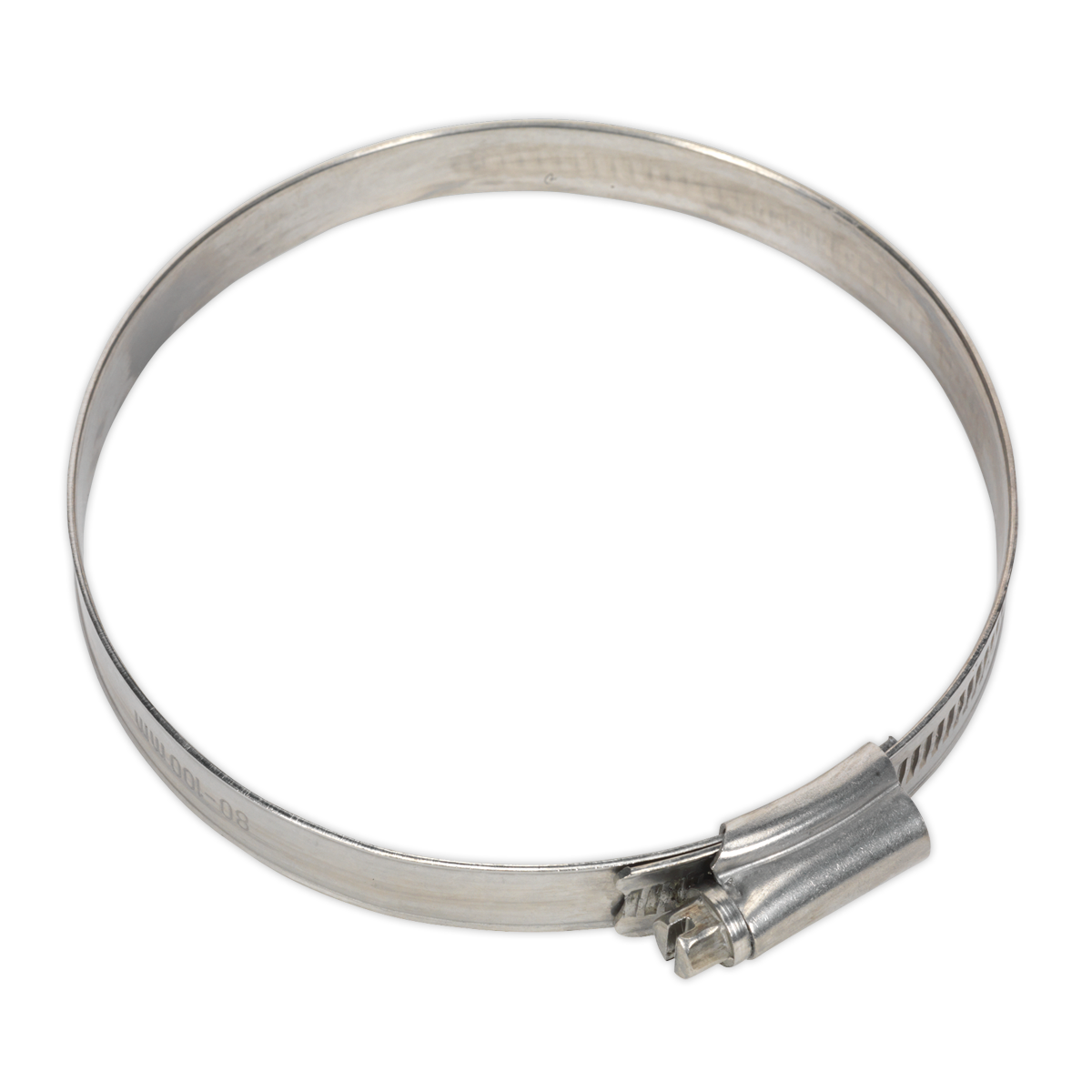 Sealey SHCSS4 Hose Clip Stainless Steel 80-100mm Pack of 5