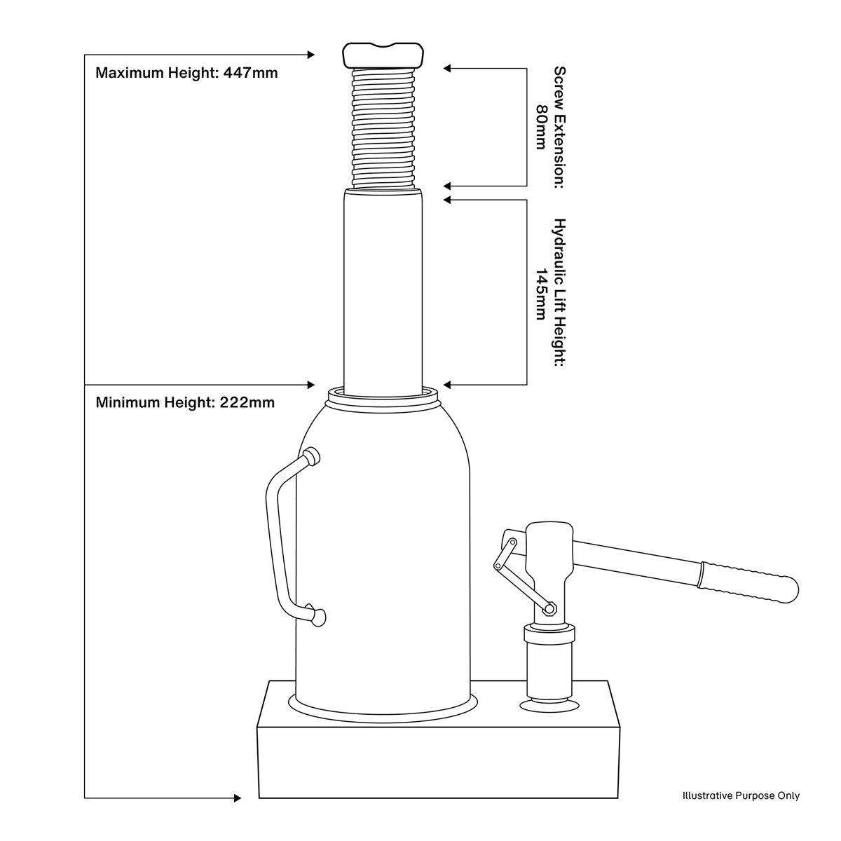 Sealey SJ10 Bottle Jack 10tonne