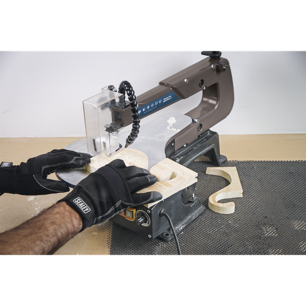Sealey SM1302 Variable Speed Scroll Saw 406mm Throat 230V