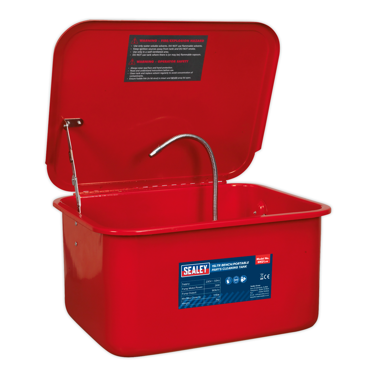 Sealey SM21 Parts Cleaning Tank Bench/Portable