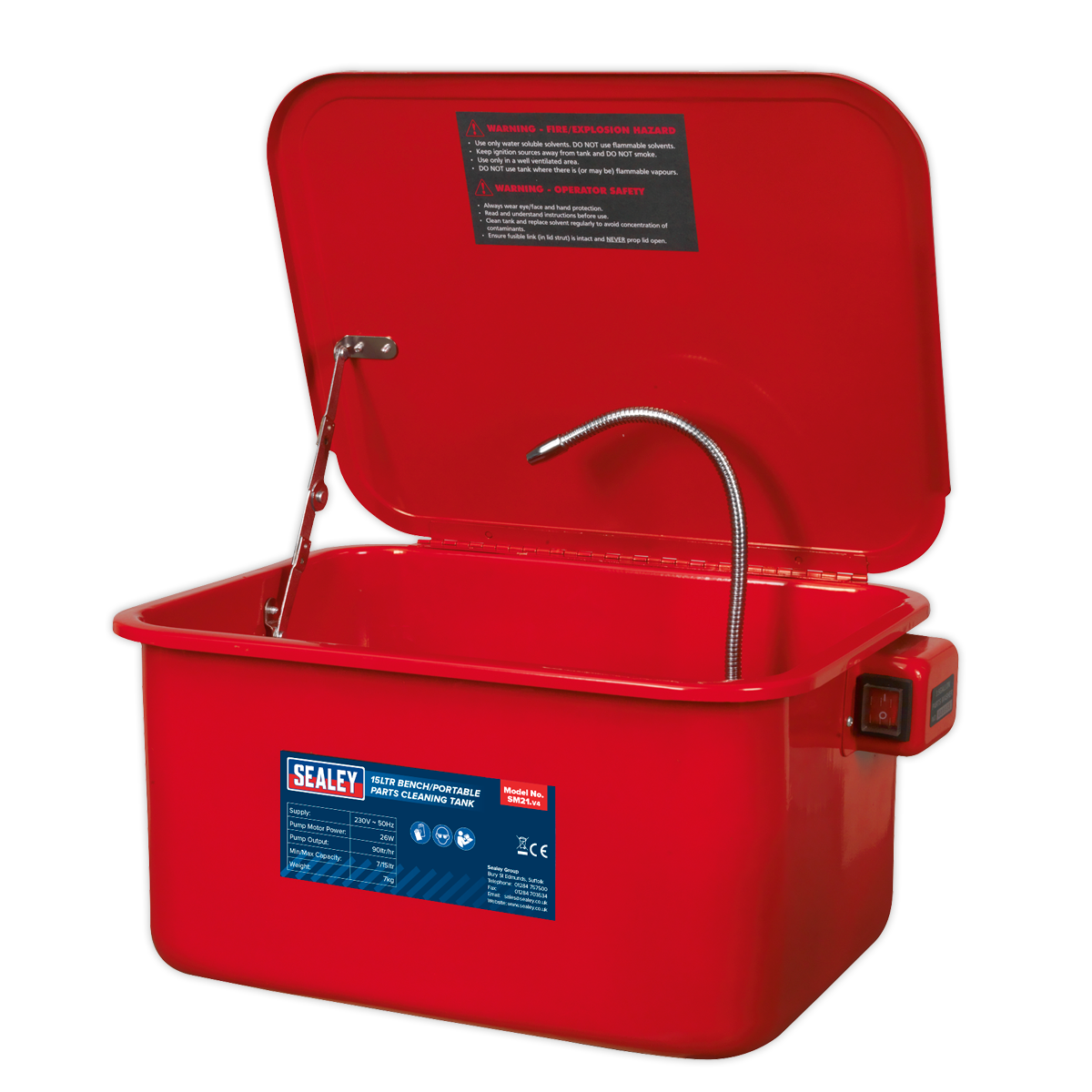 Sealey SM21 Parts Cleaning Tank Bench/Portable