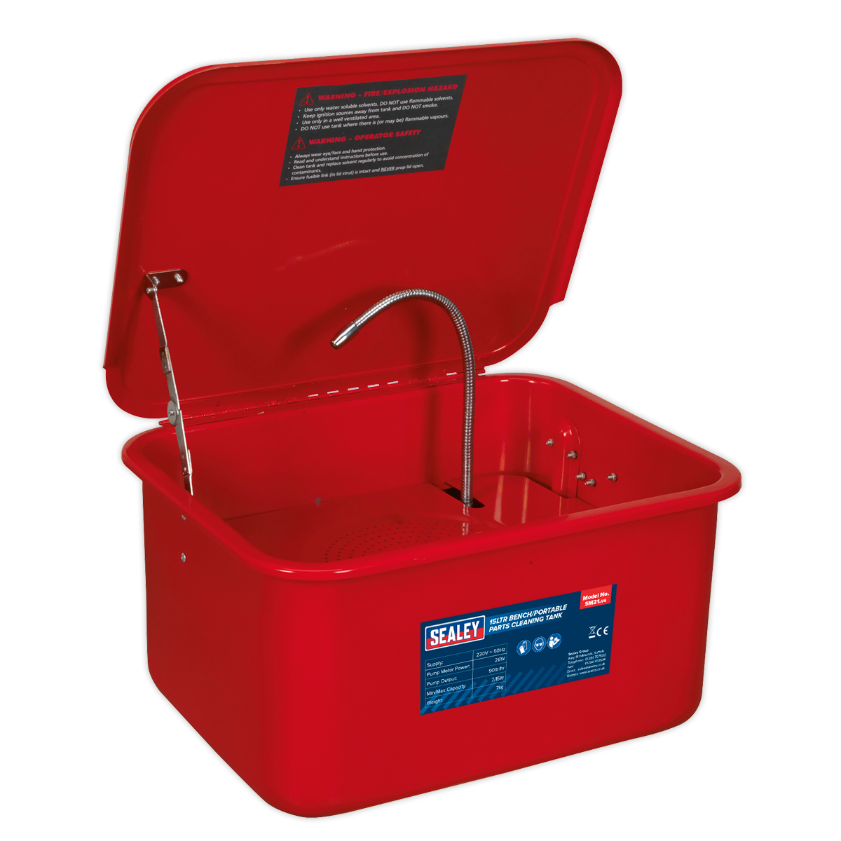 Sealey SM21 Parts Cleaning Tank Bench/Portable