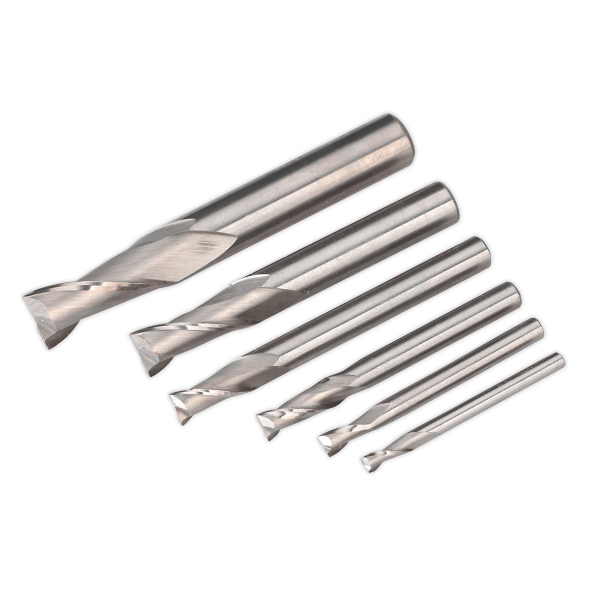 Sealey SM2503EMSET HSS End Mill Set MT2 Ø3-10mm