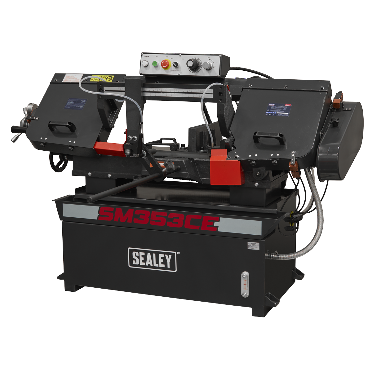 Sealey SM353CE Bandsaw 400mm Horizontal Hydraulic Arm