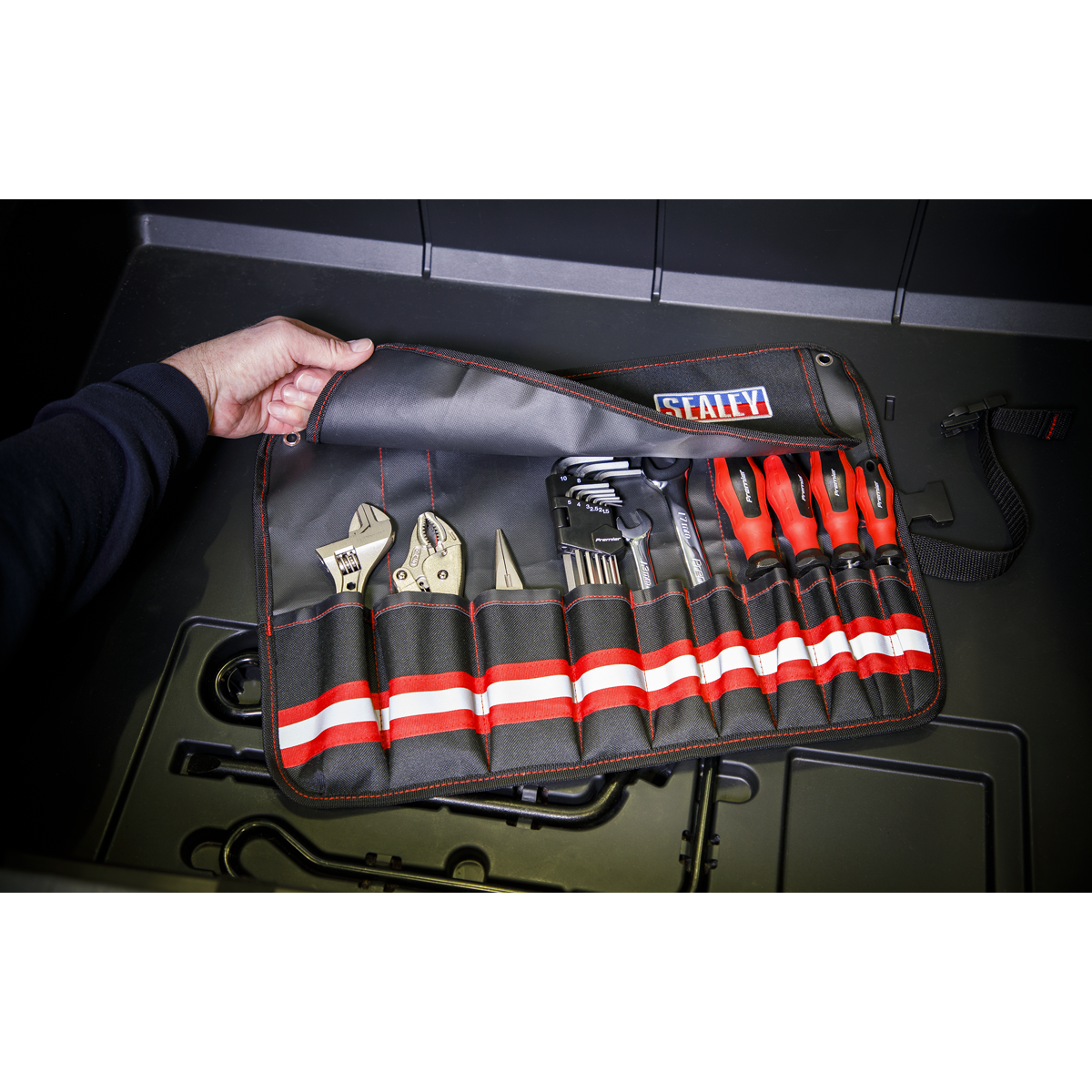 Sealey SMC45 10-Pocket Tool Roll