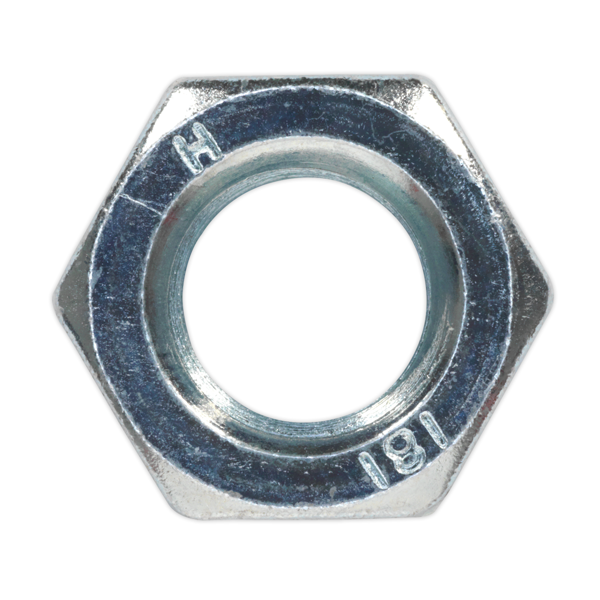 Sealey SN14 Steel Nut DIN 934 - M14 Zinc Pack of 25