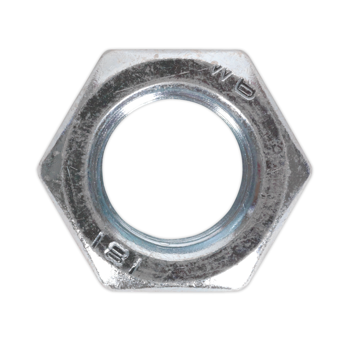 Sealey SN24 Steel Nut DIN 934 - M24 Zinc Pack of 5