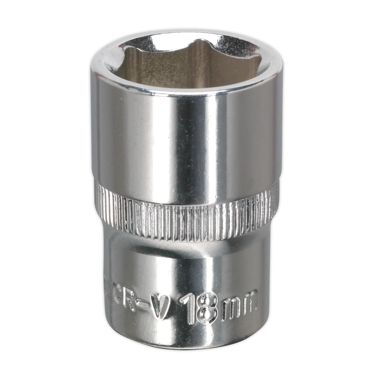 Sealey SP1218 WallDrive® Socket 18mm 1/2"Sq Drive Fully Polished