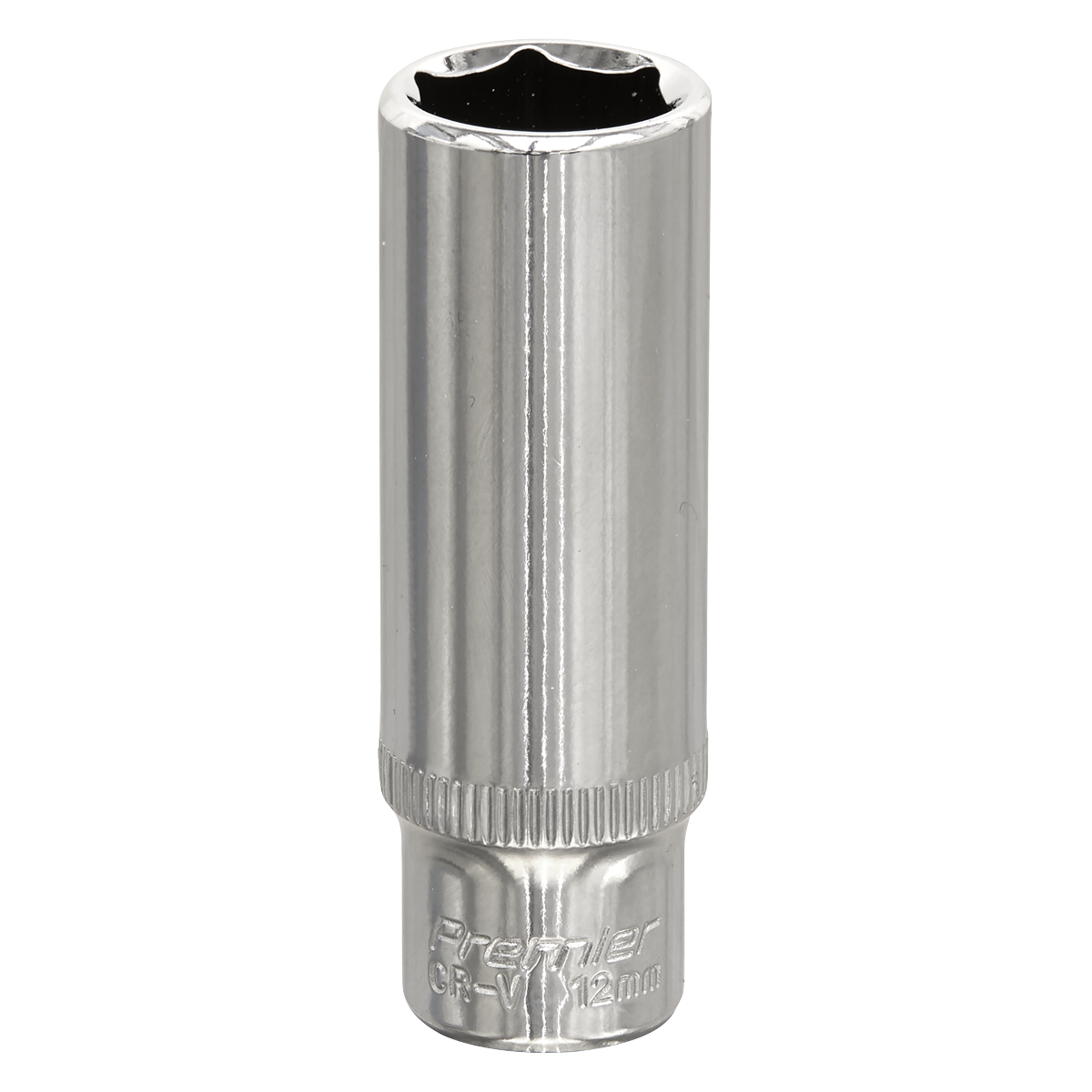 Sealey SP1412D WallDrive® Socket 12mm Deep 1/4"Sq Drive Fully Polished