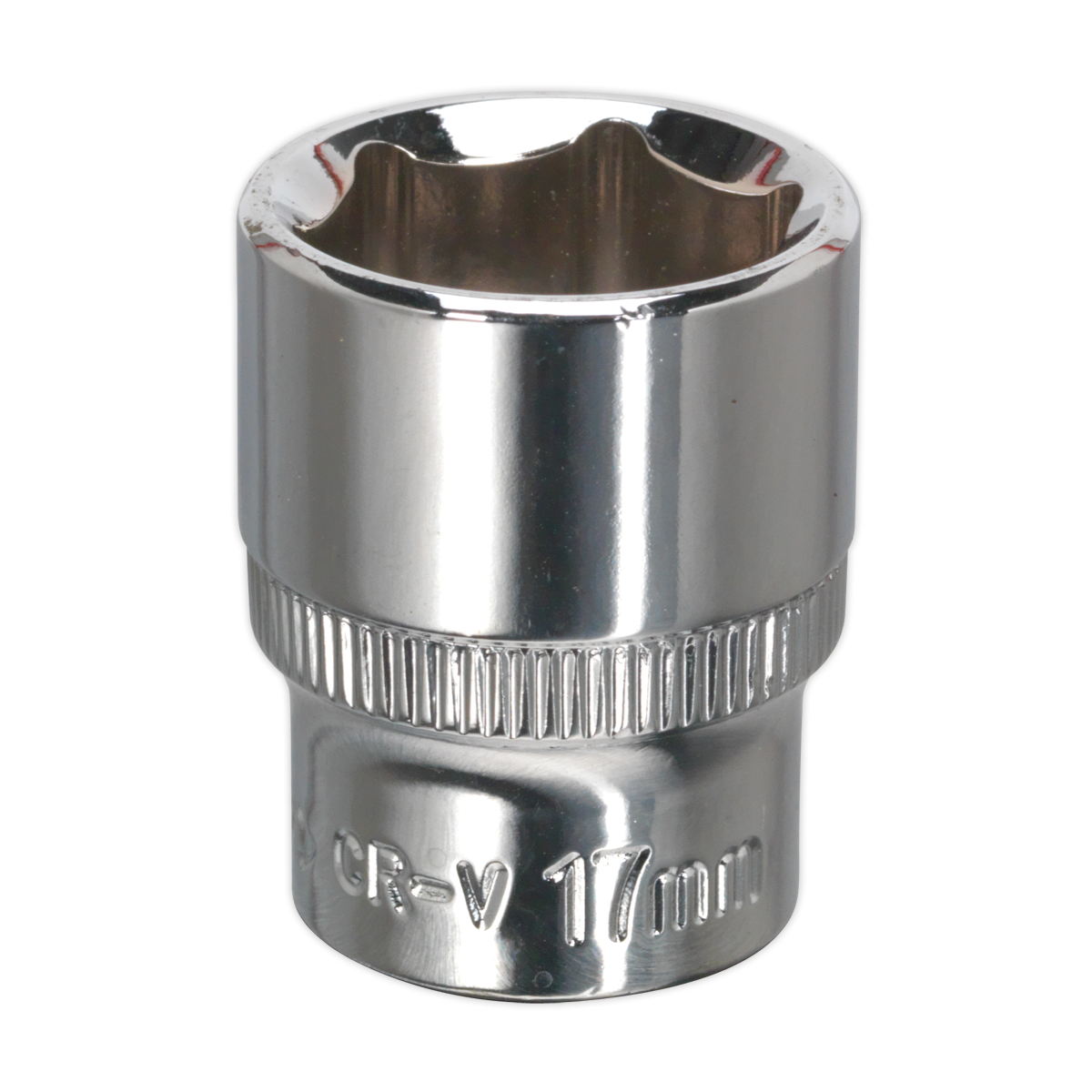 Sealey SP3817 WallDrive® Socket 17mm 3/8"Sq Drive Fully Polished
