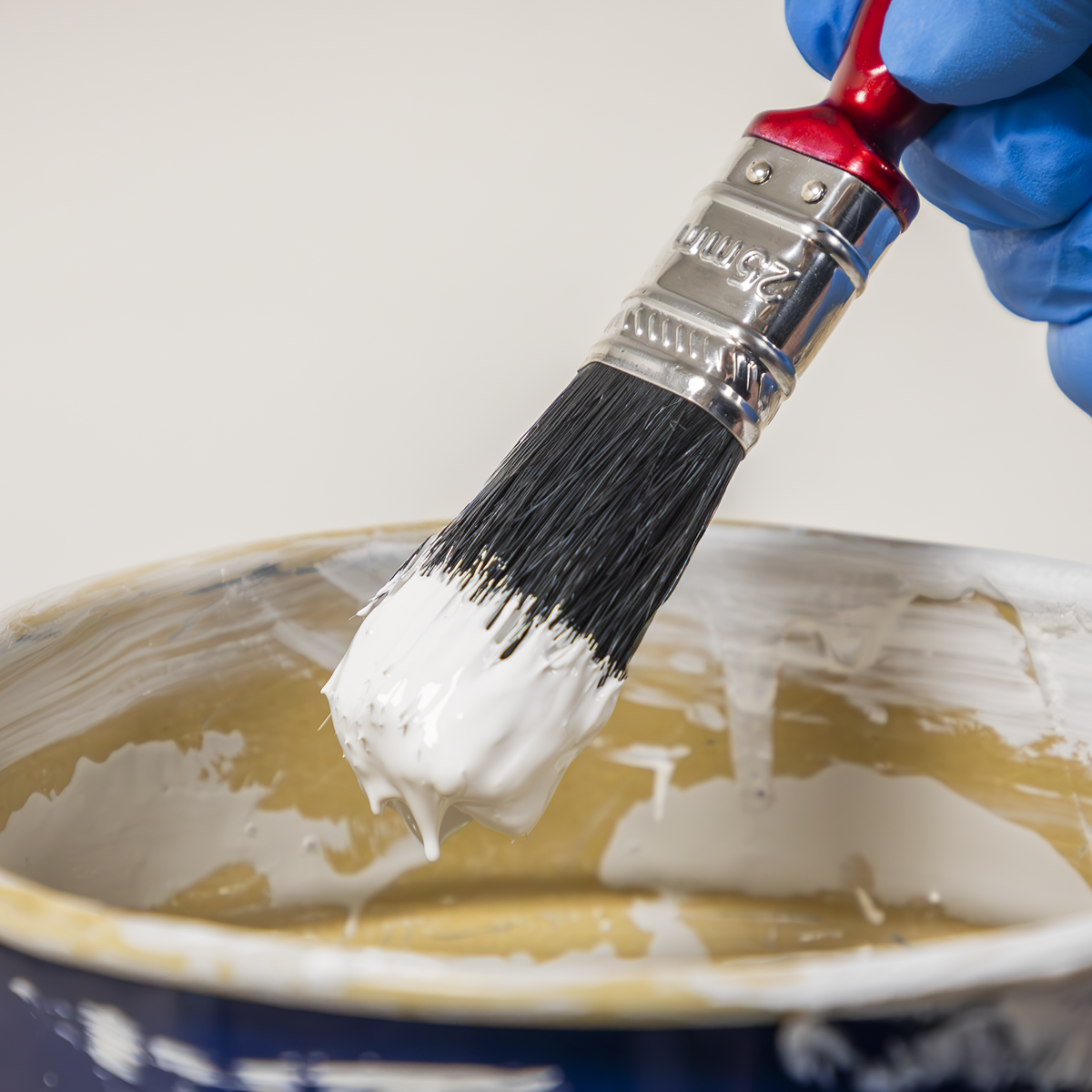Sealey SPB25S Pure Bristle Paint Brush 25mm Pack of 10