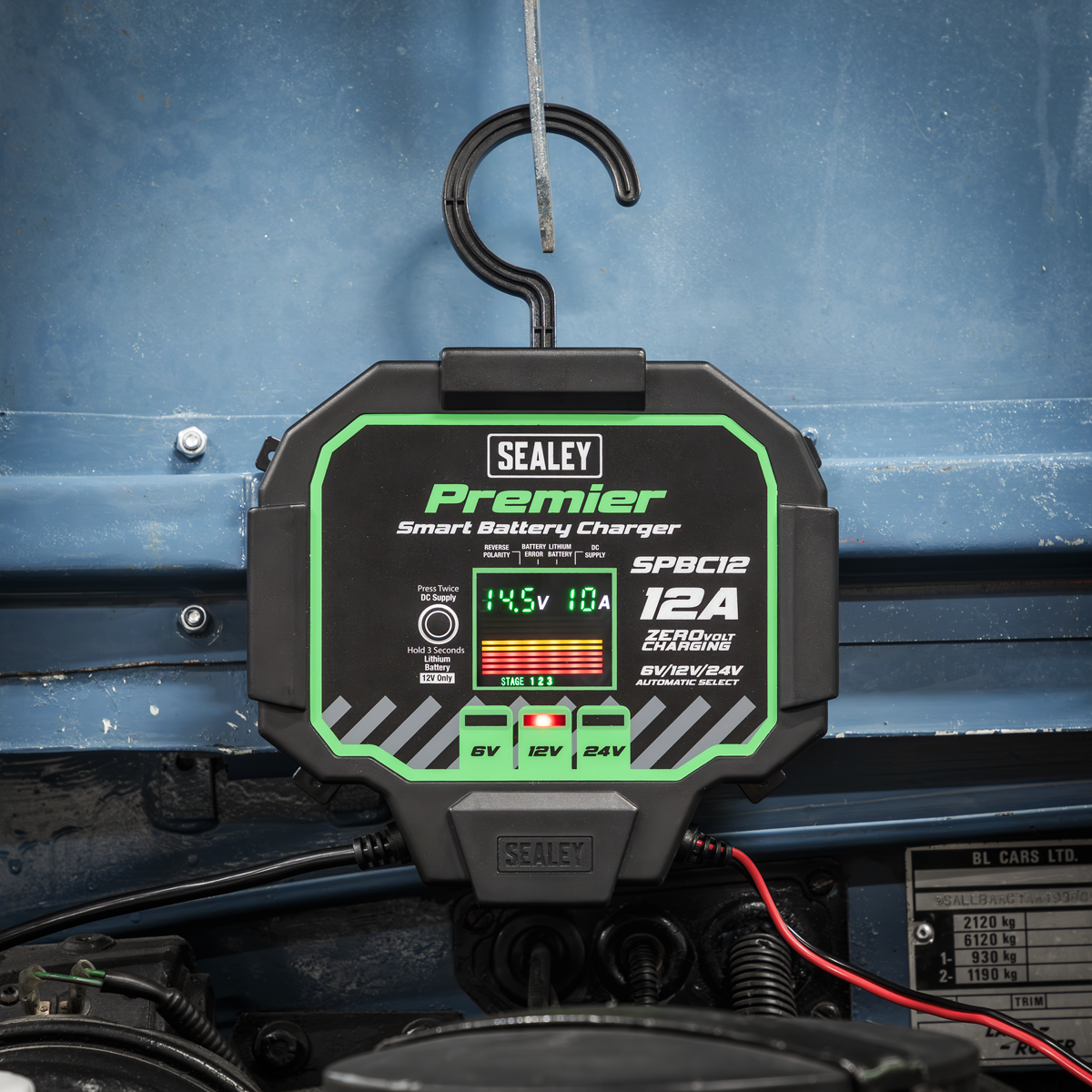 Sealey SPBC12 Premier Fully Automatic Battery Charger & Maintainer 12A