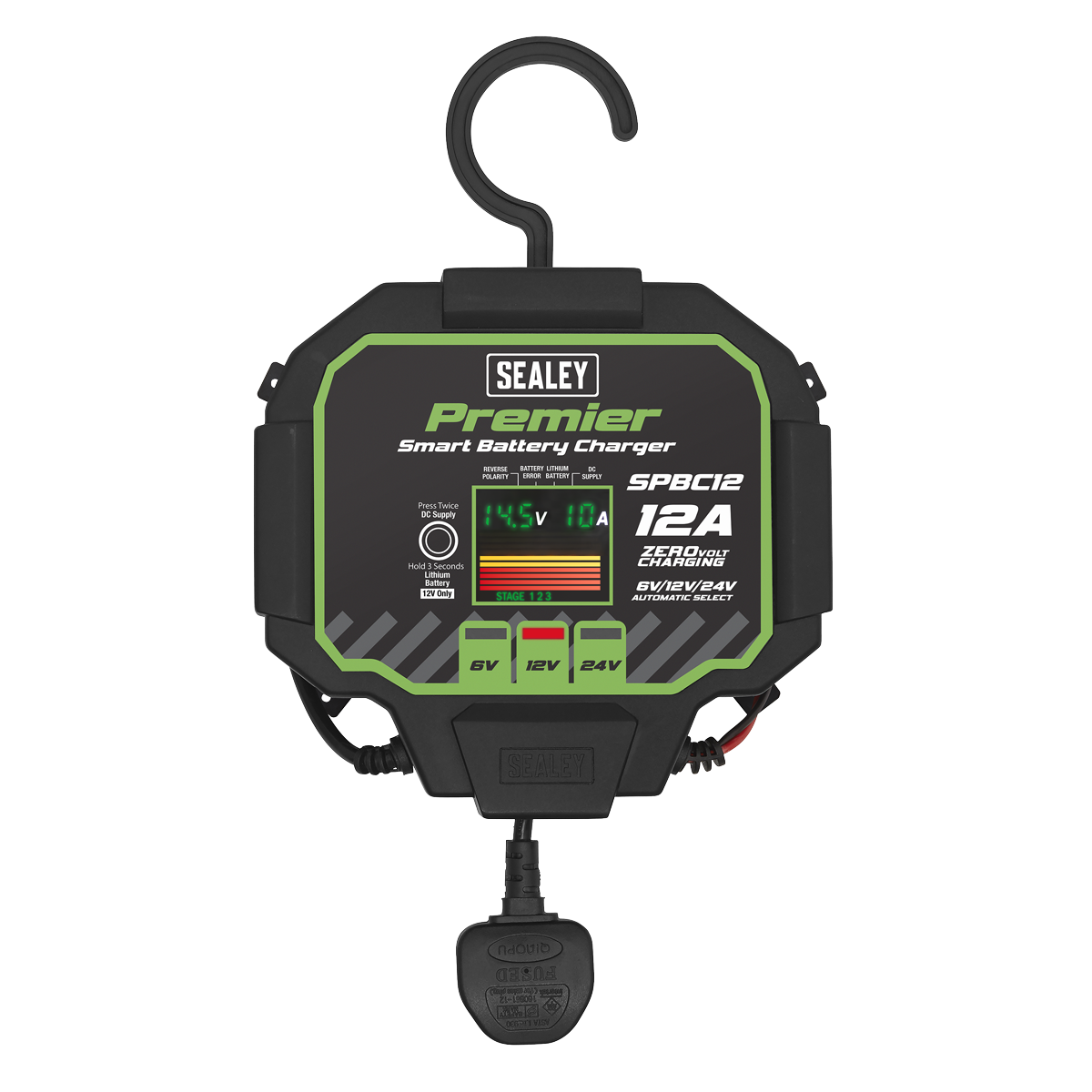 Sealey SPBC12 Premier Fully Automatic Battery Charger & Maintainer 12A