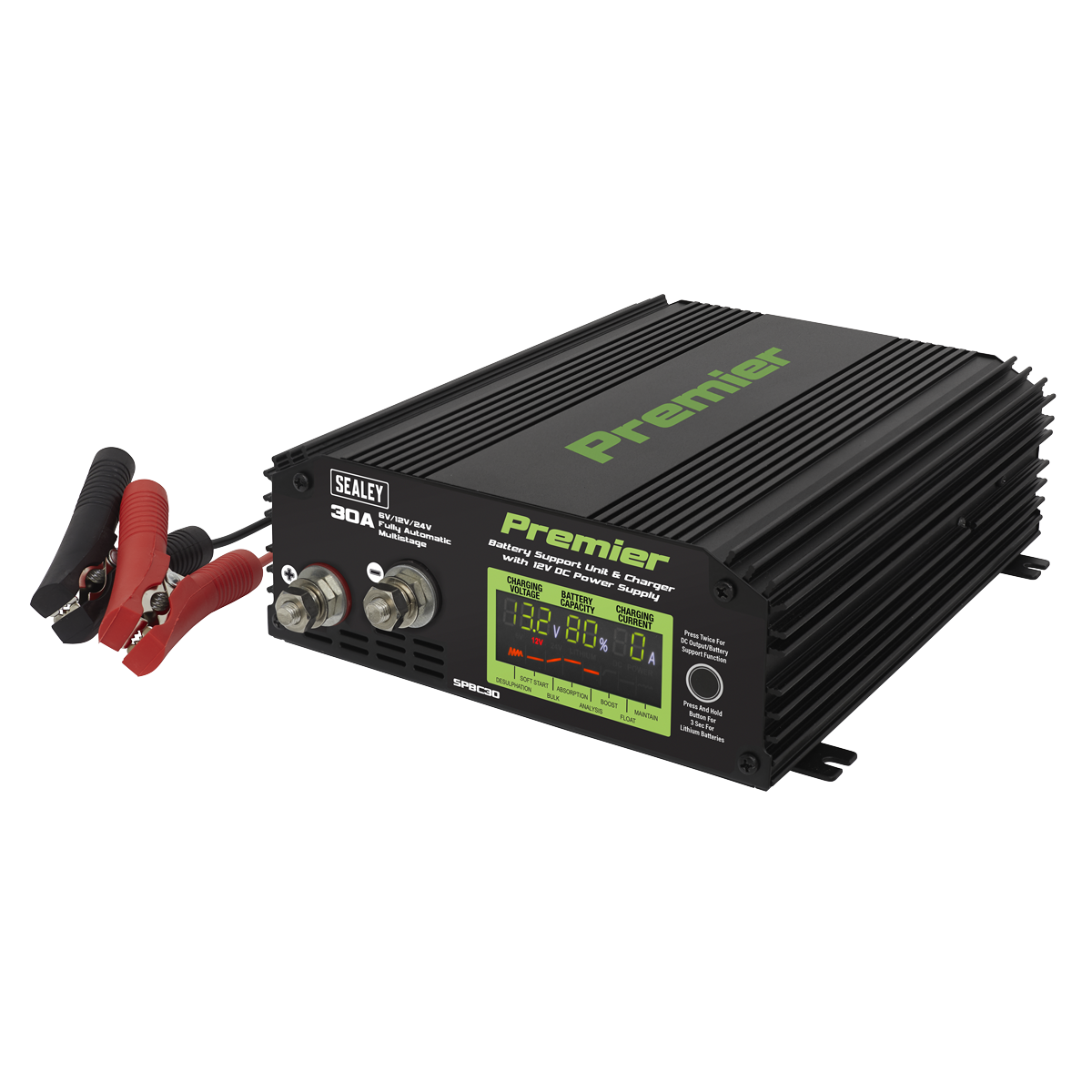 Sealey SPBC30 Battery Support Unit & Charger 30A