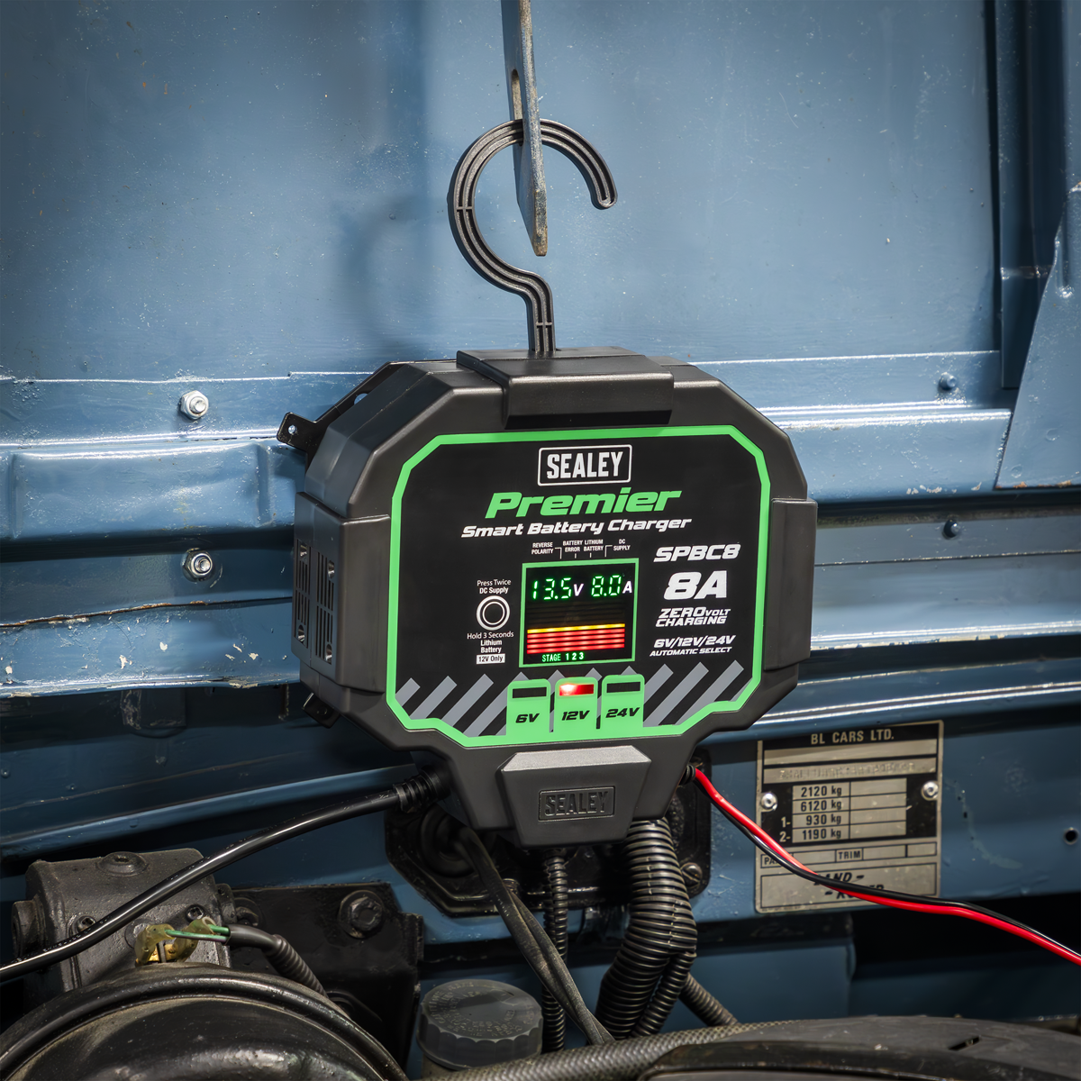 Sealey SPBC8 Premier Fully Automatic Battery Charger & Maintainer 8A