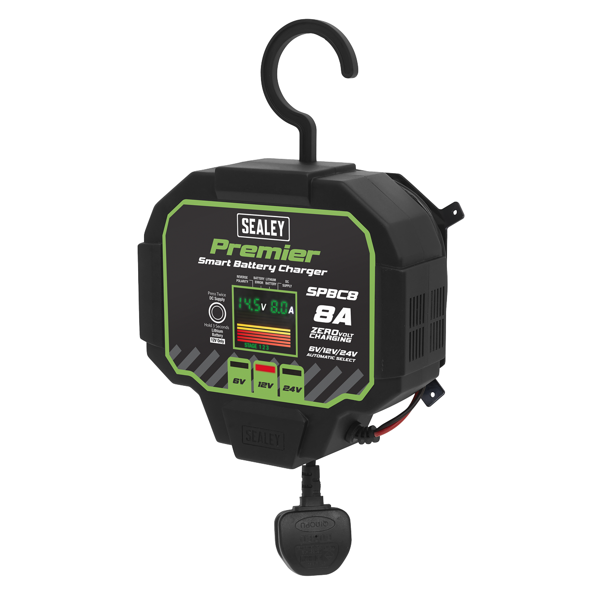 Sealey SPBC8 Premier Fully Automatic Battery Charger & Maintainer 8A