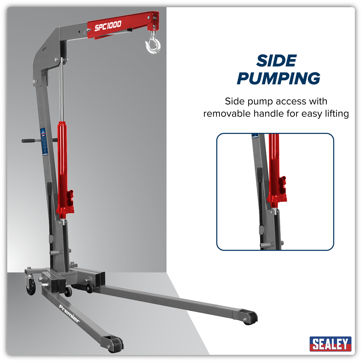 Sealey SPC1000 Folding Engine Crane 1 Tonne