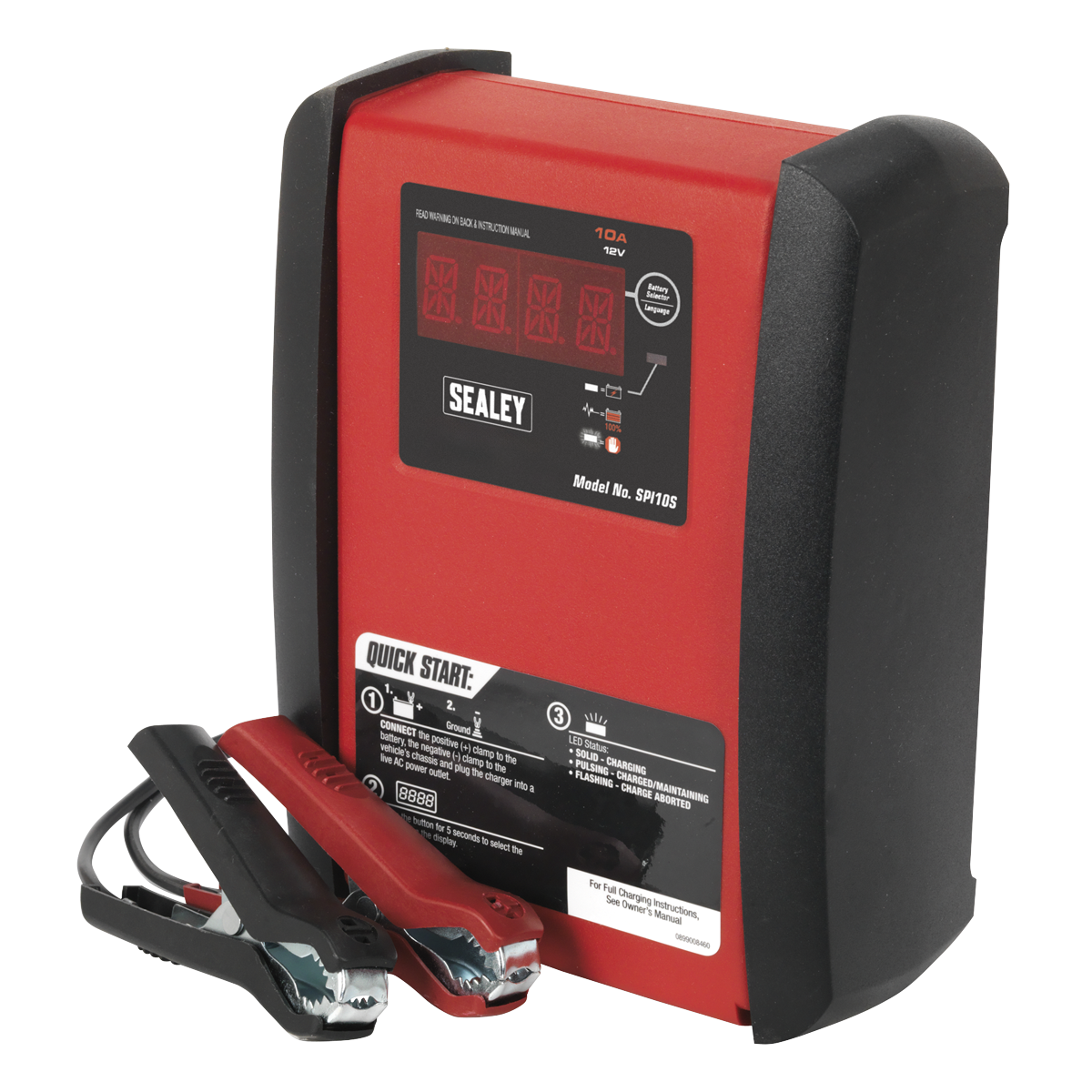 Sealey SPI10S Schumacher® Intelligent Speed Charge Battery Charger 10A 12V