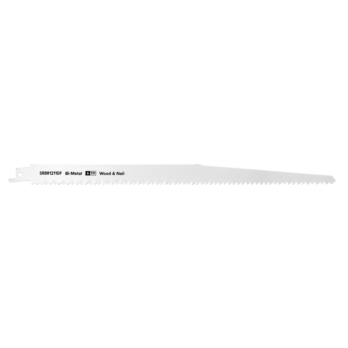 Sealey SRBR1211DF Reciprocating Saw Blade Wood & Nail 300mm 6tpi - Pack of 5