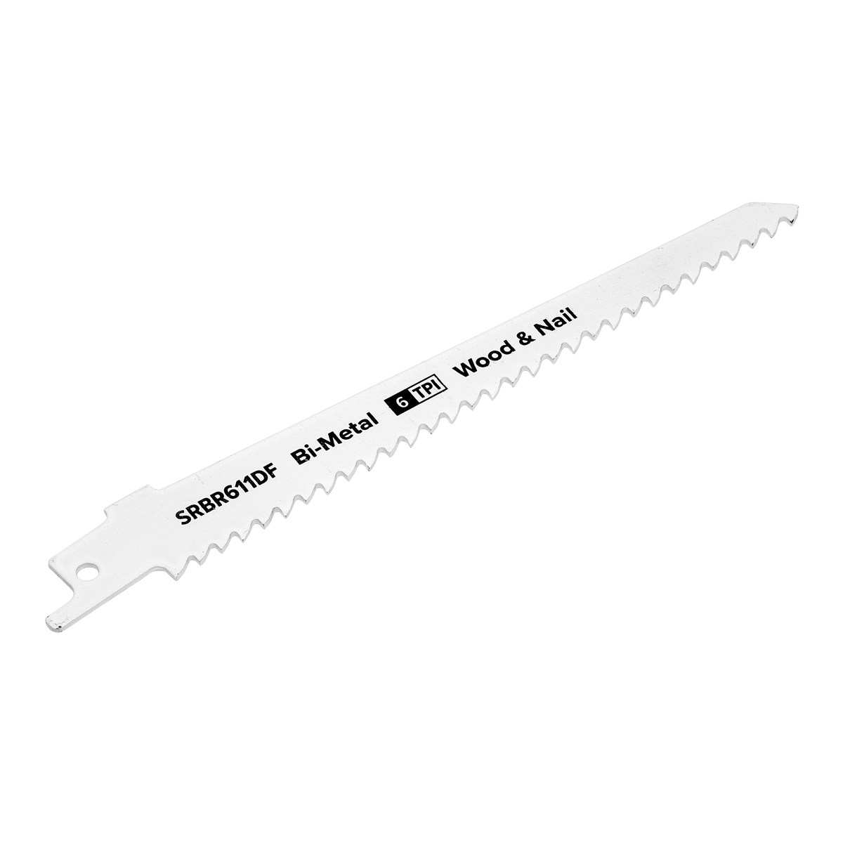 Sealey SRBR611DF Reciprocating Saw Blade Wood & Nail 150mm 6tpi - Pack of 5