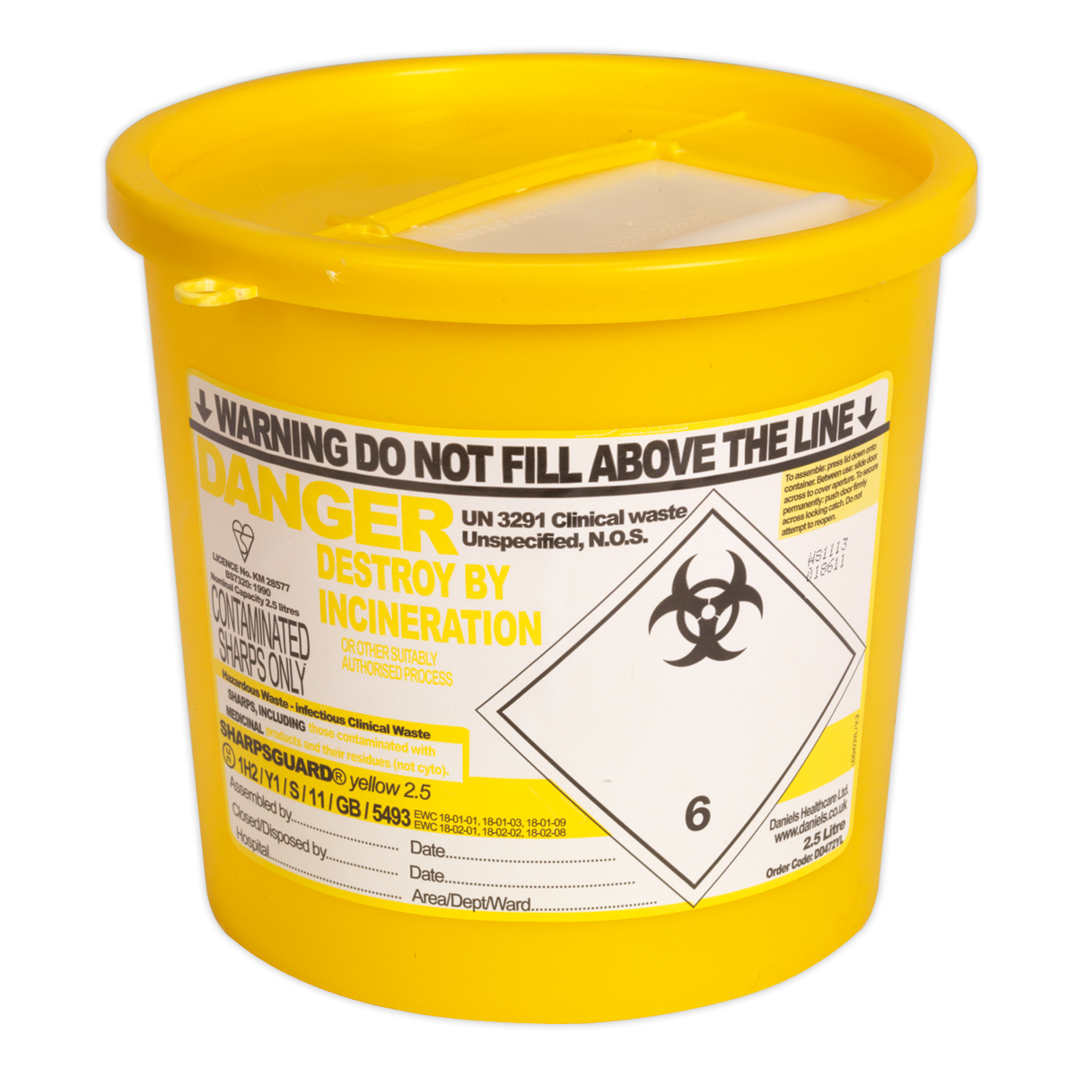 Sealey SSP250 Sharps Bin 2.5L