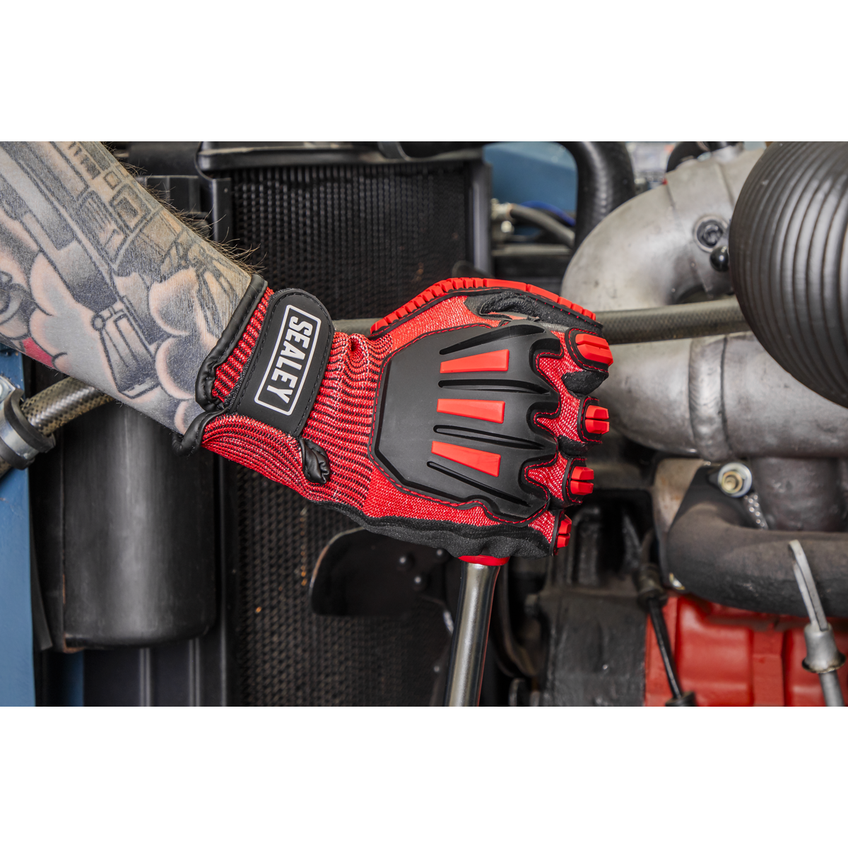 Sealey SSP38XL Cut & Impact Resistant Gloves - X-Large