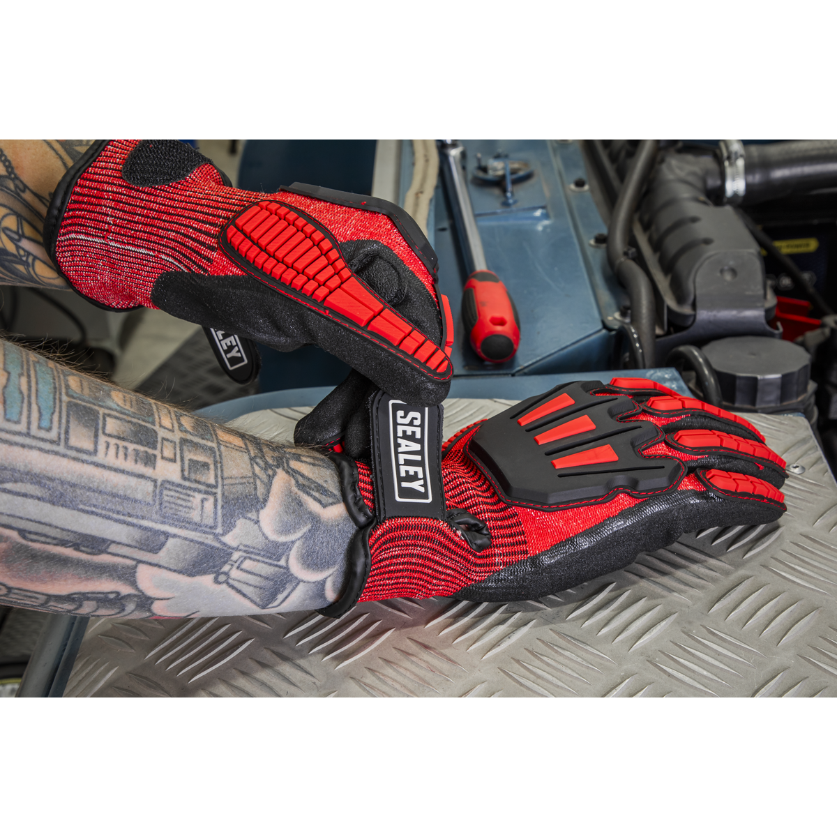 Sealey SSP38XL Cut & Impact Resistant Gloves - X-Large