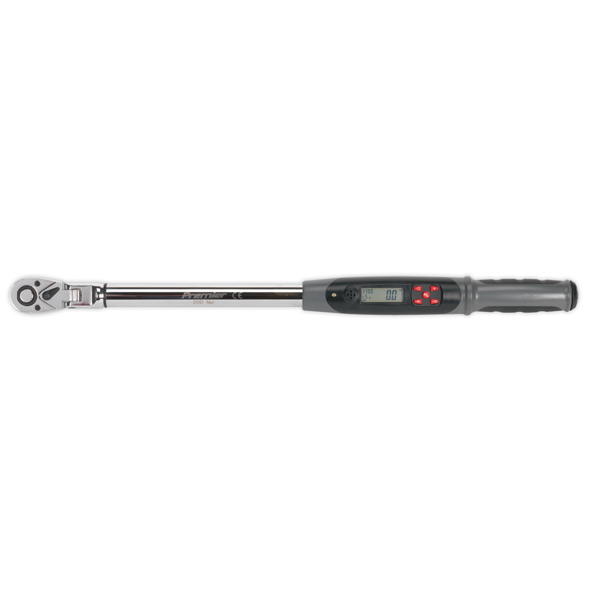 Sealey STW309 Angle Torque Wrench Flexi-Head Digital 1/2"Sq Drive 20-200Nm(14.7-147.5lb.ft)