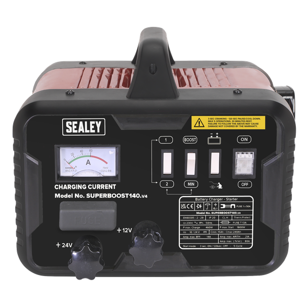 Sealey SUPERBOOST140 Starter/Charger 140/21Amp 12/24V 230V