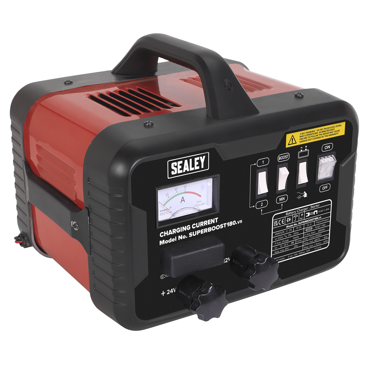 Sealey SUPERBOOST180 Starter/Charger 180/40Amp 12/24V 230V