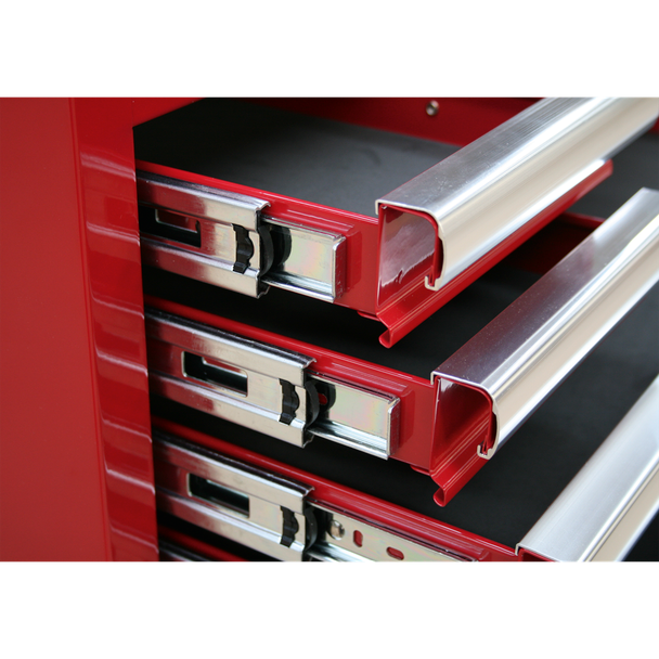 Sealey SPTCOMBO1 Tool Chest Combination 14 Drawer with Ball Bearing Slides - Red & 1179pc Tool Kit