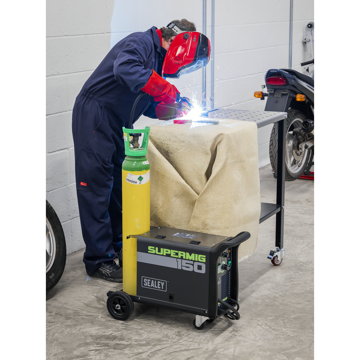 Sealey SUPERMIG150 Gas/Gasless MIG Welder 150A 230V