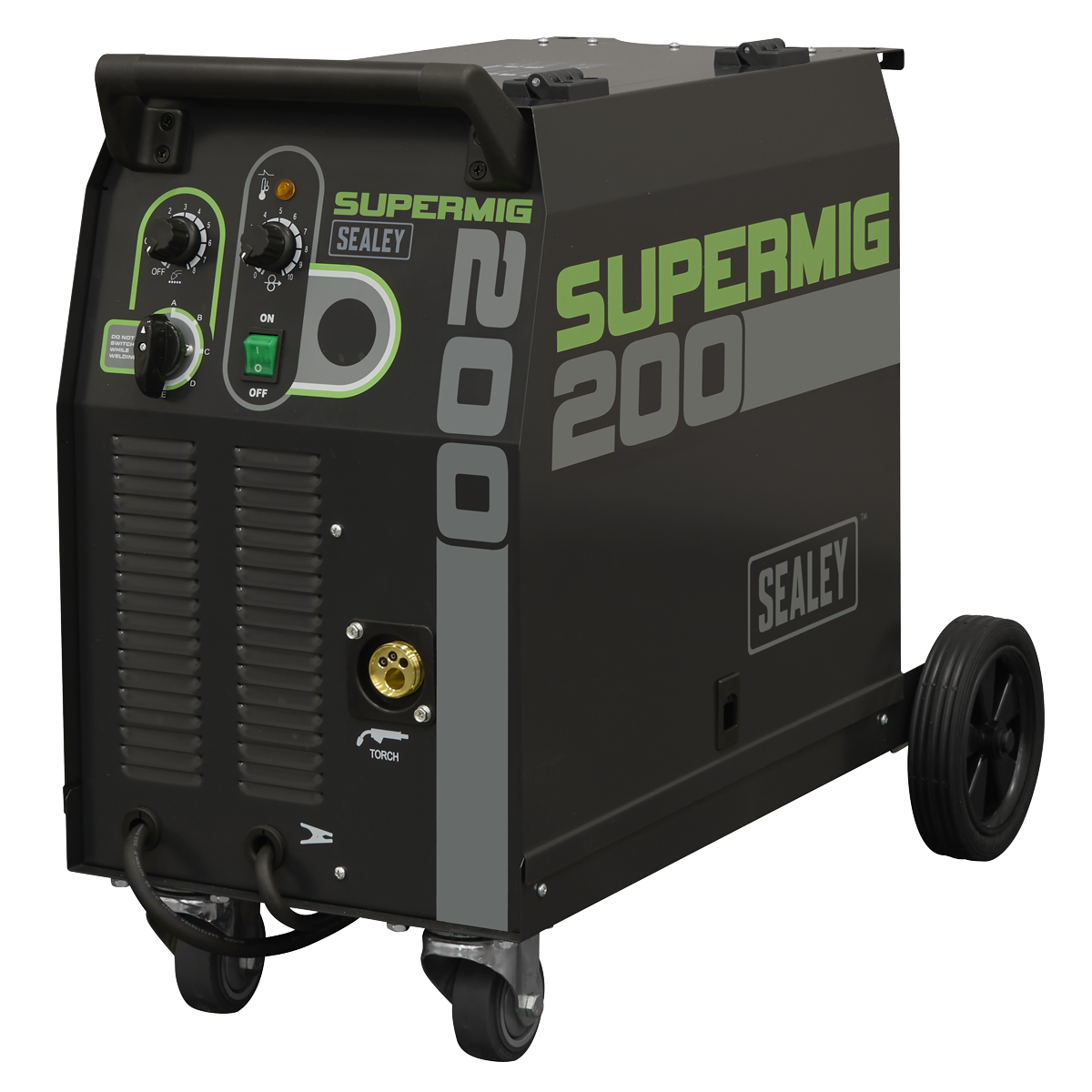 Sealey SUPERMIG200 Professional Gas/Gasless MIG Welder with Binzel Euro Torch 200A 230V
