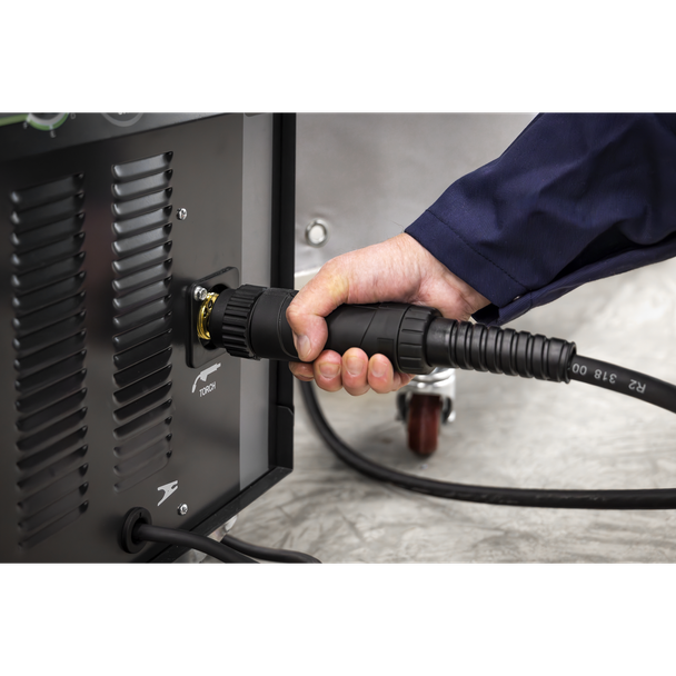Sealey SUPERMIG230 Professional Gas/Gasless MIG Welder with Binzel Euro Torch 230A 230V