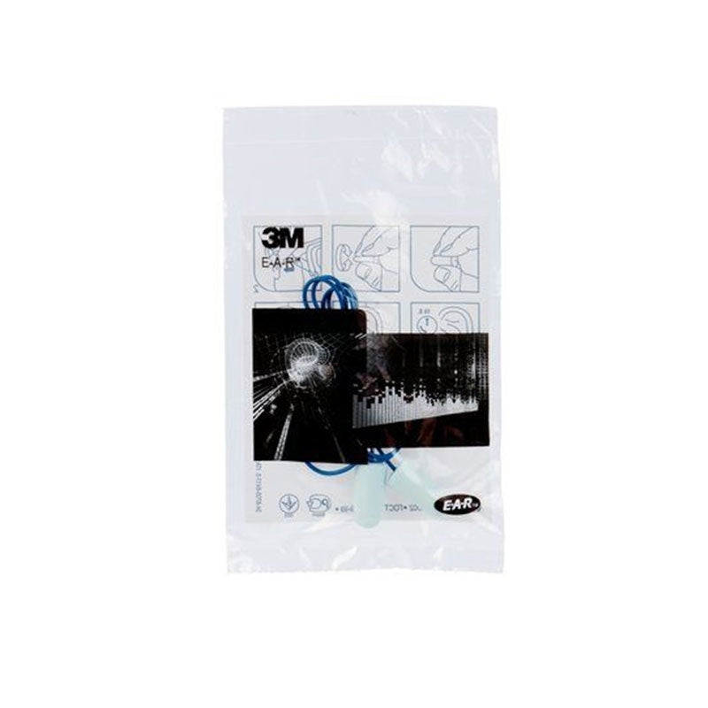 3M E-A-R E-A-Rsoft Metal Detectable Earplugs, Corded, 36dB, ES-01-011A - 200 Pair
